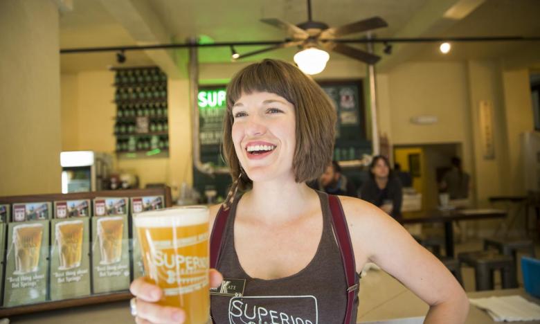 Have a glass at Superior Bathhouse Brewery