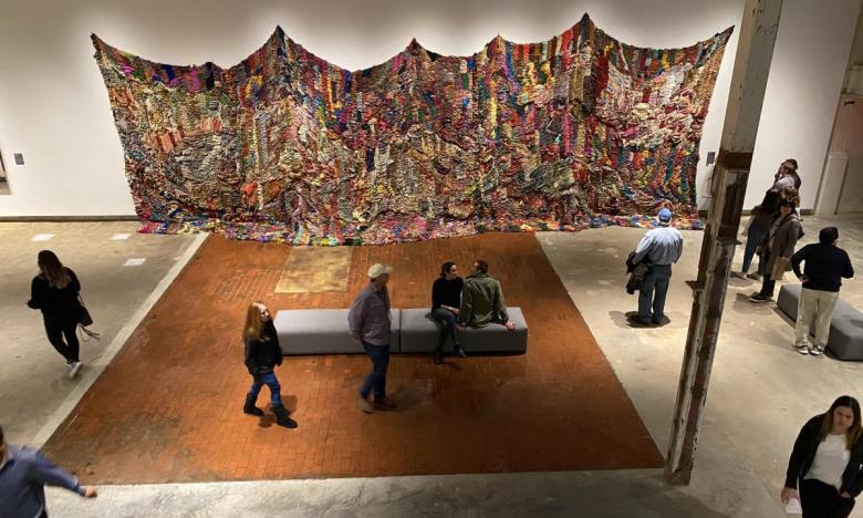 A large gallery space