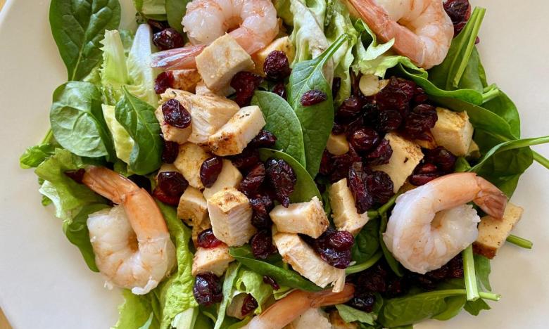 A salad at Clark Creek Farms Cafe on the Harrison square