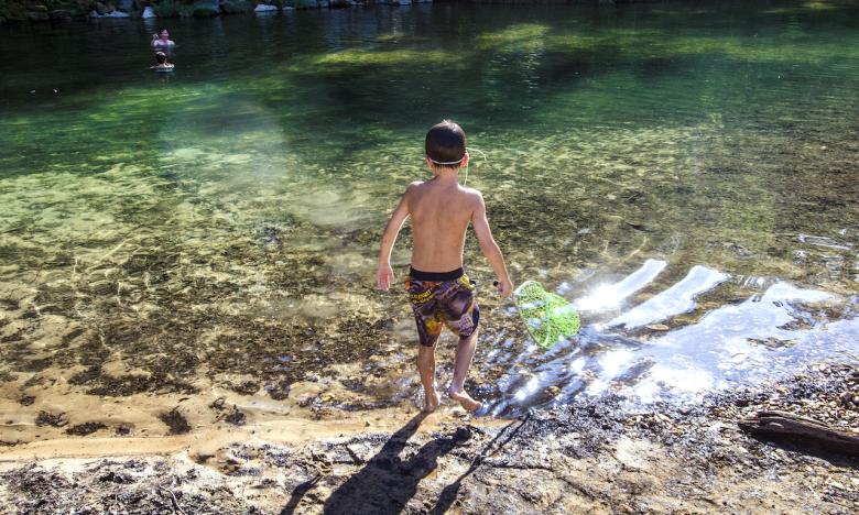 Swimming holes can be found throughout the region.