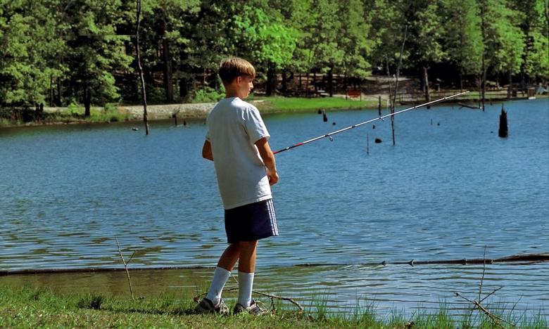 Camping and fishing go hand-in-hand.
