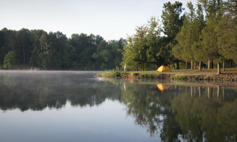 Camping is available along many Ozark Gateway waterways.
