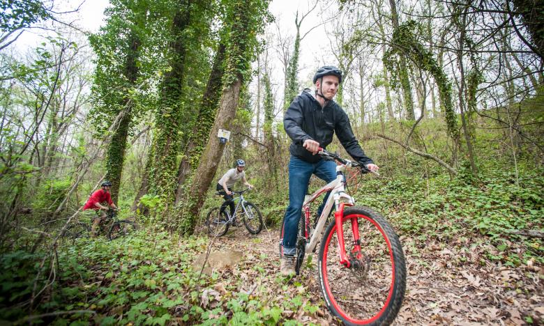 Raise your adrenaline on our many mountain-biking trails.