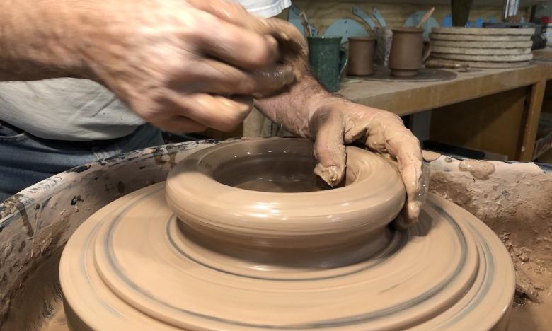 Artisans give demonstrations at the Ozark Folk Center’s Craft Village.