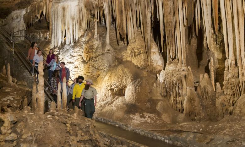Go on an underground tour of Blanchard Springs Caverns