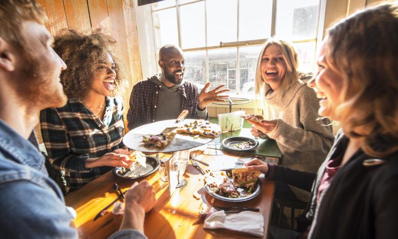 Catch up with friends at one of our many restaurants