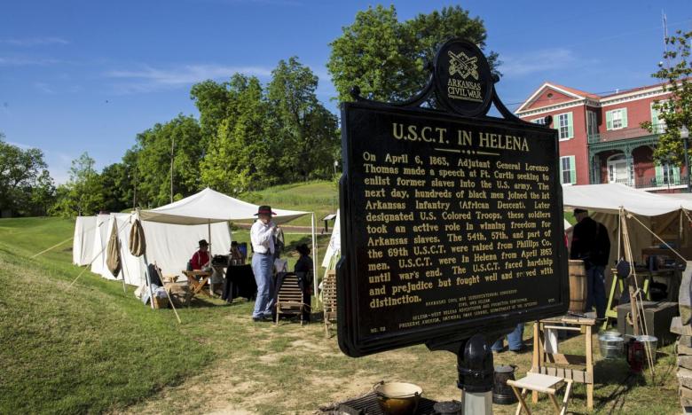 The reconstructed Fort Curtis, a 3/4 scale replica of the original fort, allows visitors to experience an earthen fort firsthand,