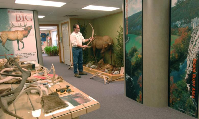 Inside the Ponca Elk Education Center