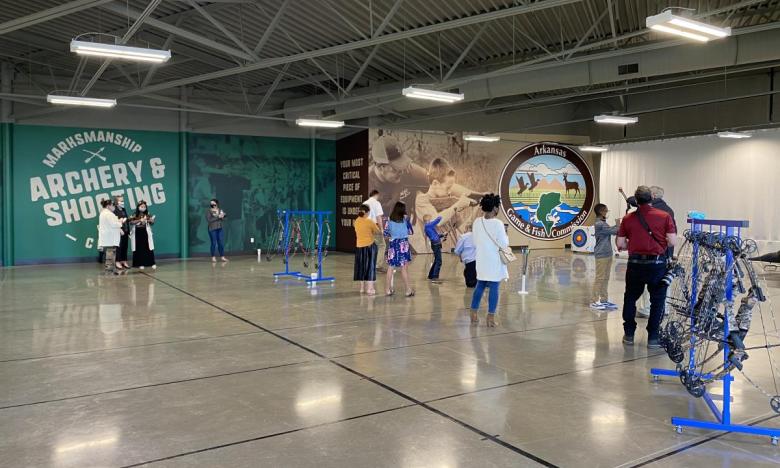 The archery range