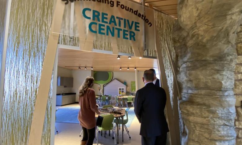 Kids love the creative center