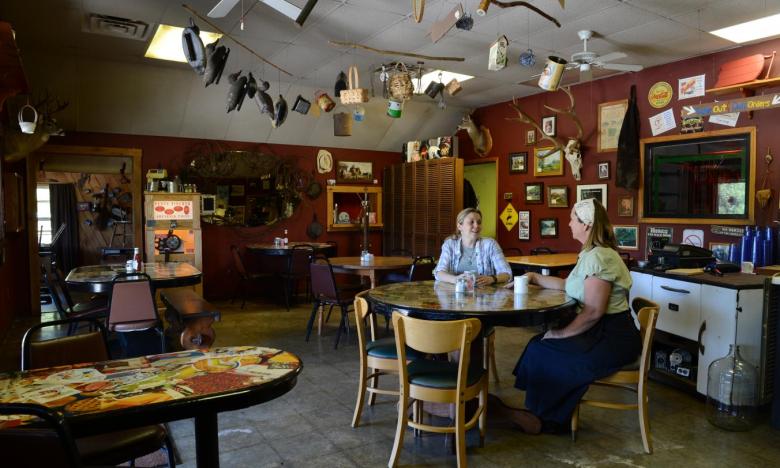 Indoor dining at Big Springs