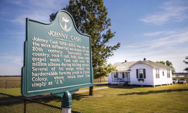 Visit the Man in Black's boyhood home in Dyess.