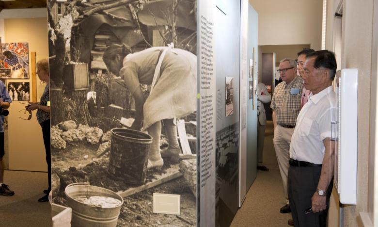 Actor George Takei at the WWII Japanese American Internment Museum in McGehee.