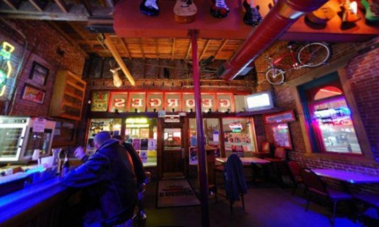 Inside the front section of George's