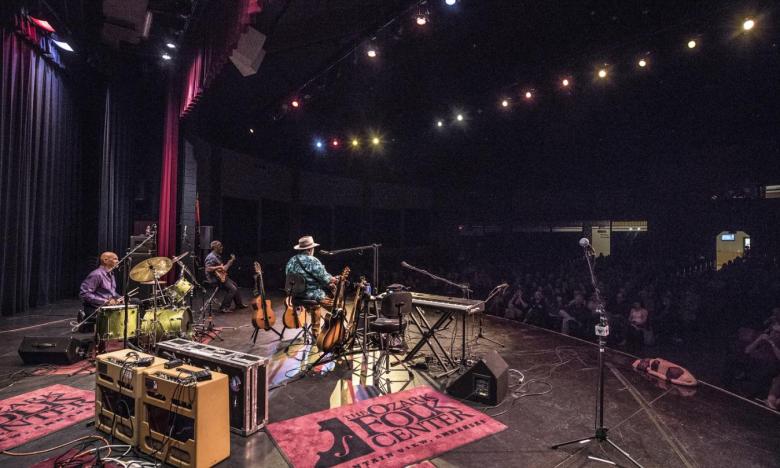 On the stage of Ozark Folk Center
