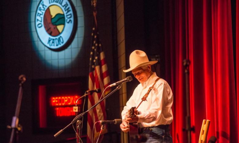 Ozark Highlands Radio is taped on the stage of Ozark Folk Center