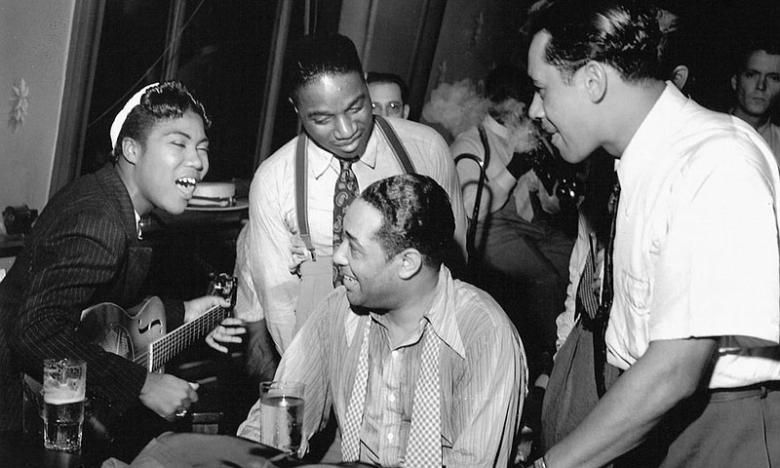 Sister Rosetta with Duke Ellington and Cab Calloway in 1939