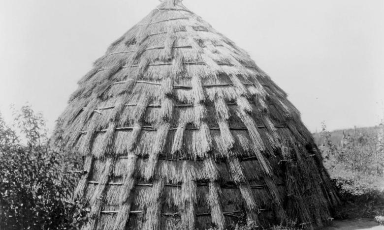 Caddo Grass House, circa 1927