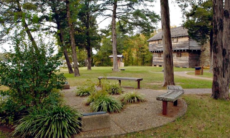 Outside Conway's Cadron Settlement Park