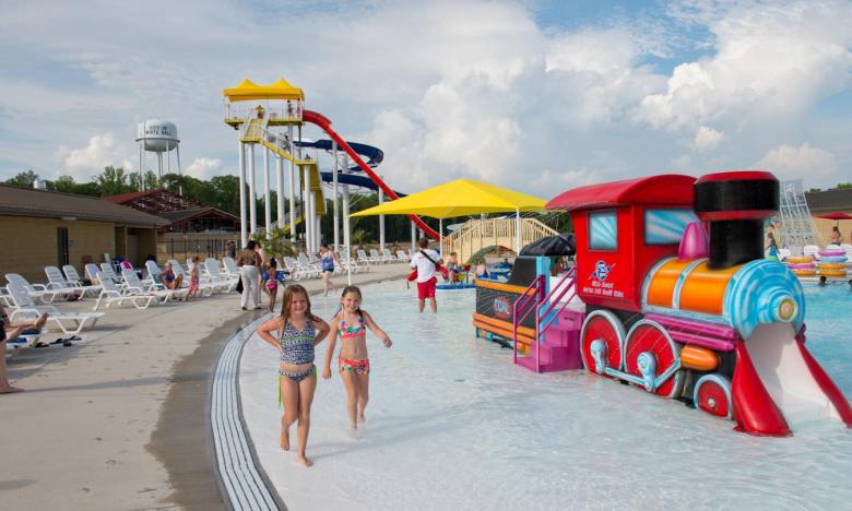 Crenshaw Springs Water Park Children's Splash Pad and Train