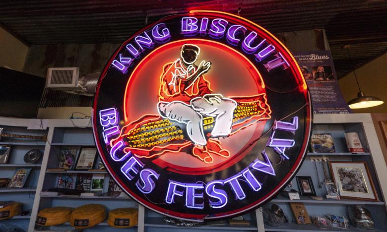King Biscuit Blues Festival sign