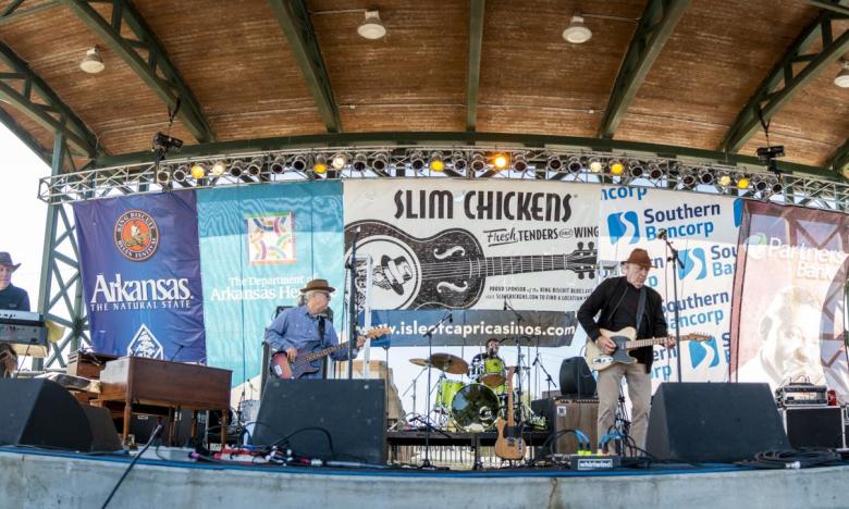Main Stage at the King Biscuit Blues Festival