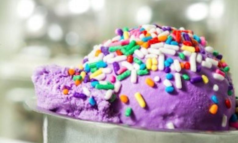 Purple Ice Cream at the Purple Cow