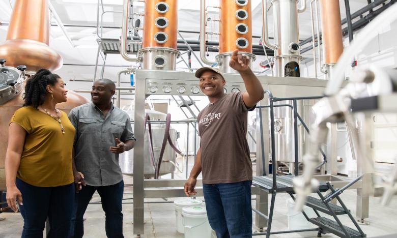 Join founder, Harvey Williams, on a tour of the distillery.