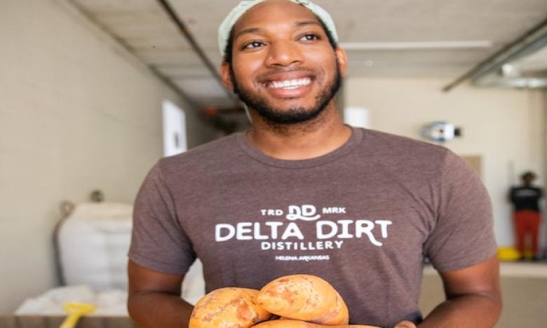 Thomas, certified master distiller, is in charge of the development process.