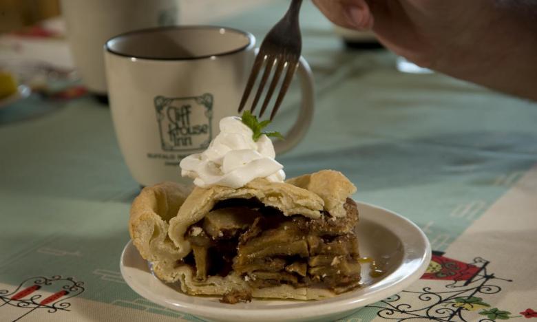A piece of pie from Cliff House Inn and Restaurant near Jasper