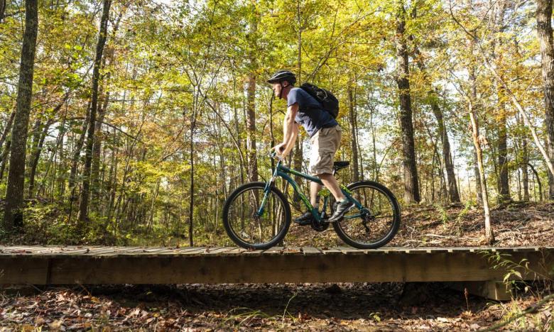 Mountain Biking at Camp Robinson Mountain Bike Trail