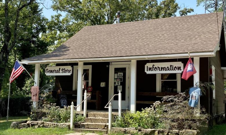 The general store and office at White Rock Mountain in Arkansas
