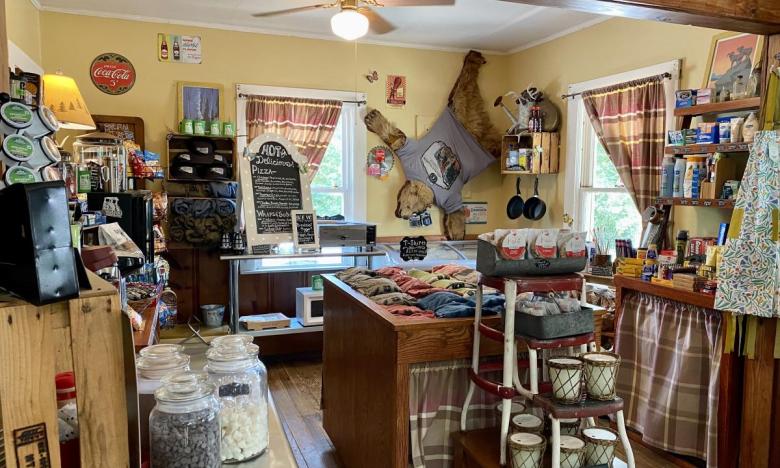 Inside the general store on White Rock Mountain in Arkansas