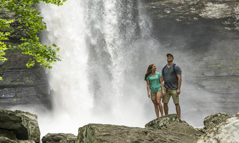 Exploring at Petit Jean State Park