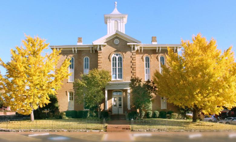 The historic Randolph County Courthouse is the centerpiece of a lively downtown Pocahontas.