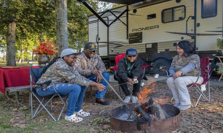 Head to Regional Park for a stay along the river.