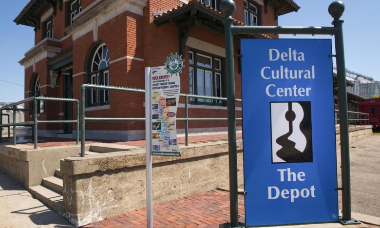 The Delta Cultural Center Depot is a restored 1912 Union Pacific train station.