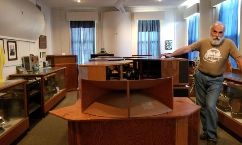 Inside the Klipsch Museum of Audio History.