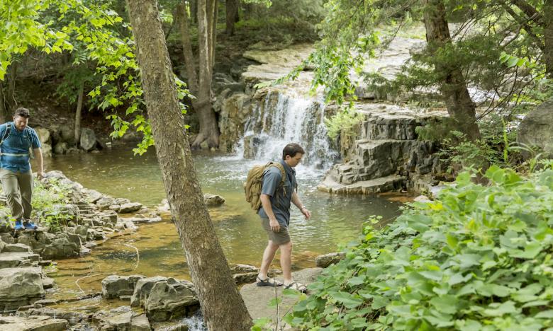 Cherokee Village’s Adahi Trail is an easy hike popular for several waterfalls along the route.