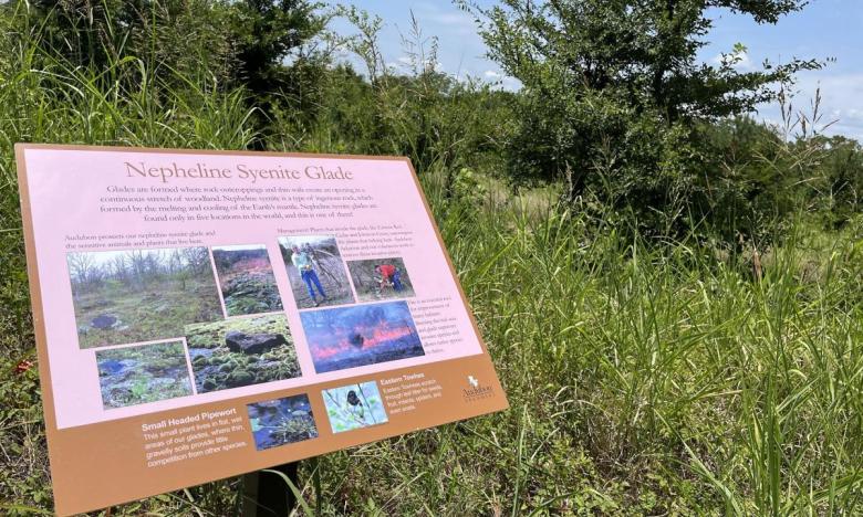 The Little Rock Audubon Center helps protect a globally rare glade of nepheline syenite.