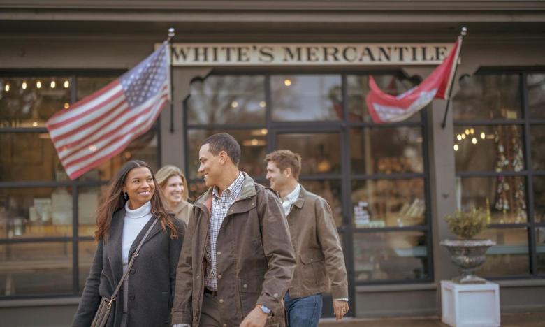 White's Mercantile is located across the Great River Road from downtown Wilson.