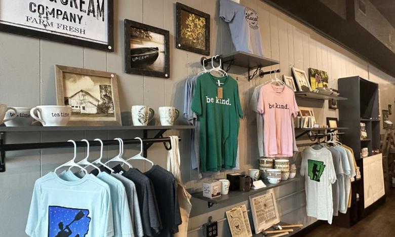 Gift shop items at  Hutch's Hot Chicken in Harrison, AR