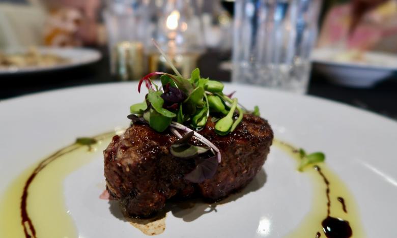 steak on a plate