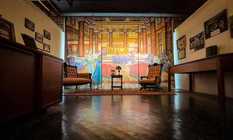 inside of a room at historic home