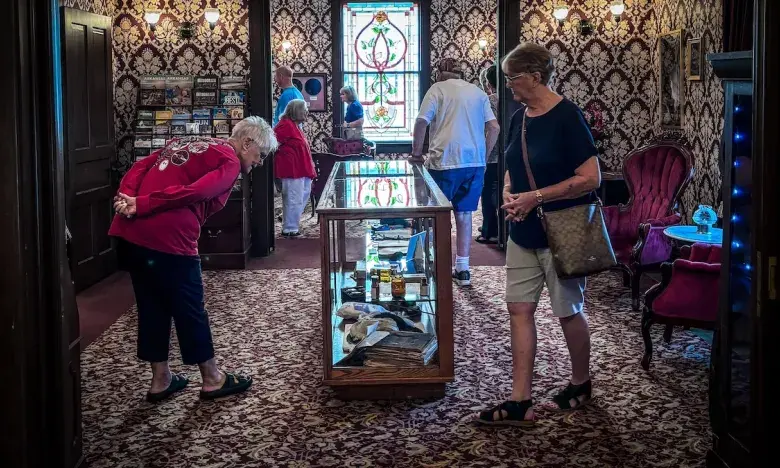 People in a museum
