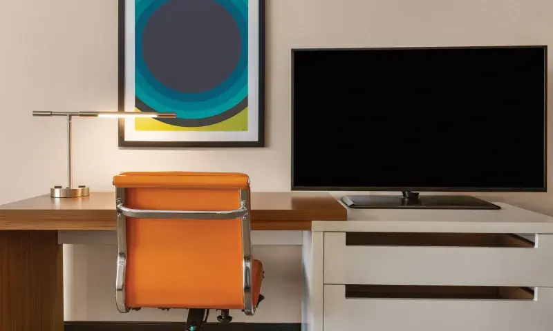 workspace in guest room