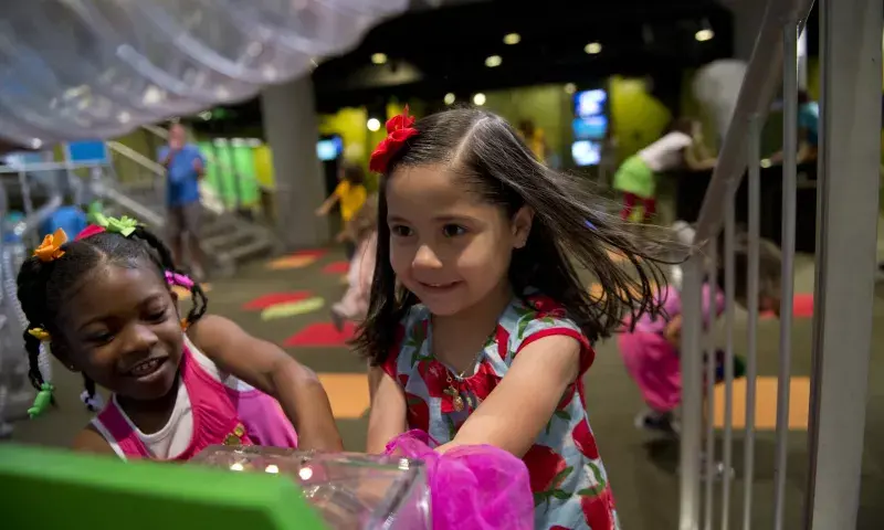 Kids playing at the museum