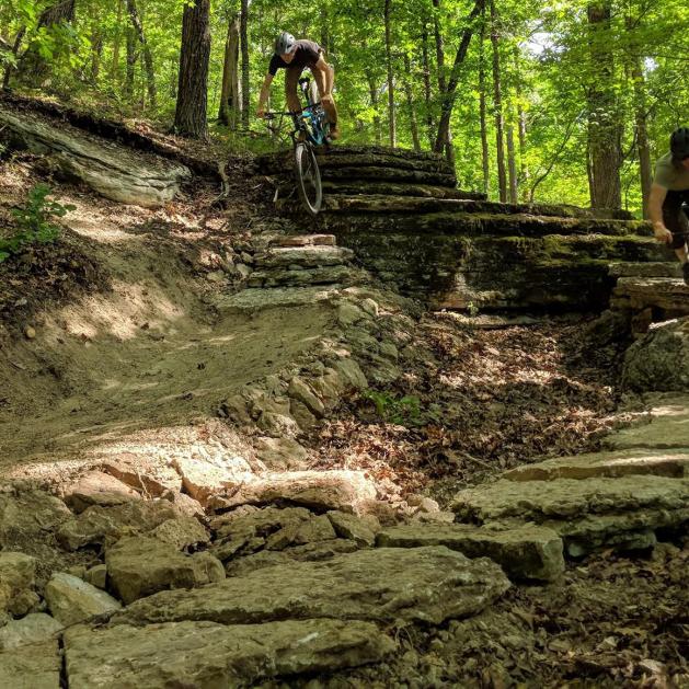 Mountain biking trails at the Great Passion Play in Eureka Springs