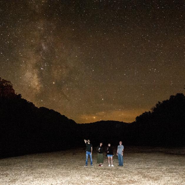 The night sky along the Buffalo National River