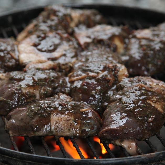 Duck cooked on the grill (photo by Mike Dale Wintroath/AGFC)